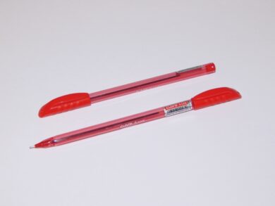 kuličkové pero červené CLARO A-ONE, jednorázové  (000OZ2207116)