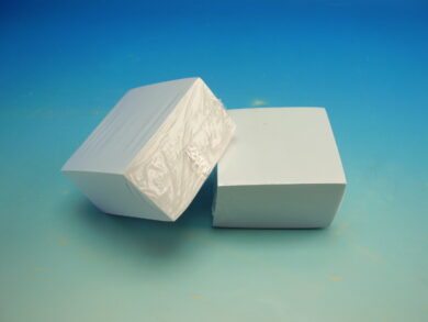 Kostka bílá lepená 8,6x8,6x5cm /OP1420/  (200680002400)