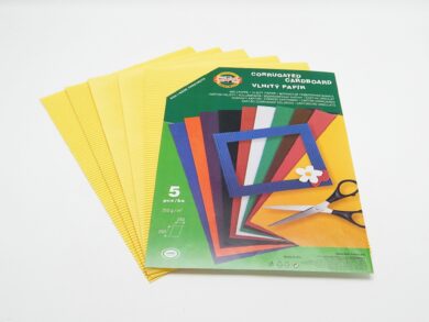 Vlnitý papír 9758 - pastelový žlutý  (9758020001PS)