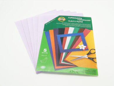 Vlnitý papír 9758 - pastelový fialový  (9758021001PS)